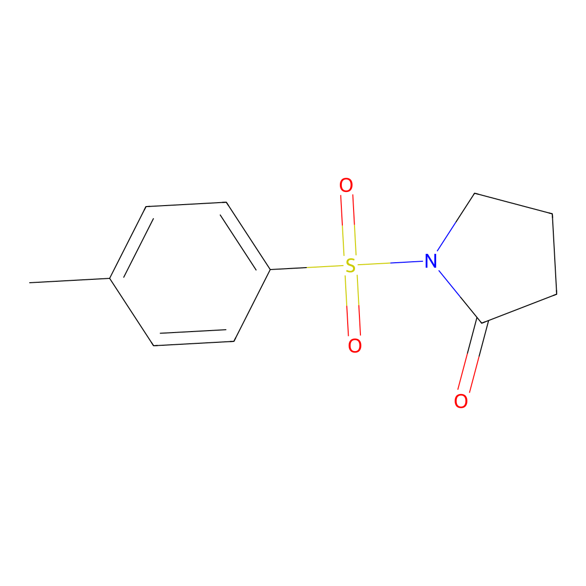 1-(p-Toluenesulfonyl)-2-pyrrolidinone molecular structure, CAS 10019-95-1