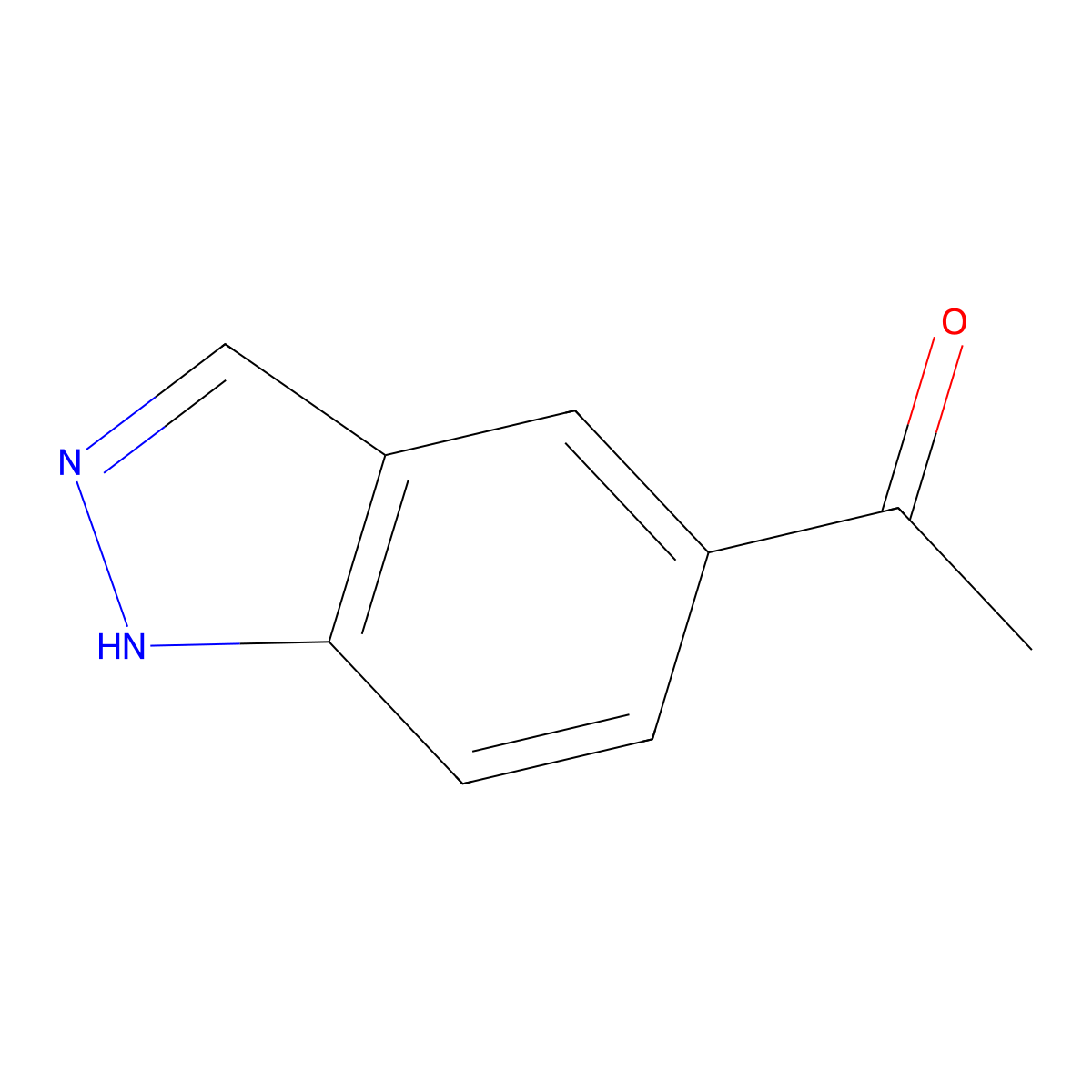 1-(1H-Indazol-5-yl)ethan-1-one molecular structure, CAS 1001906-63-3