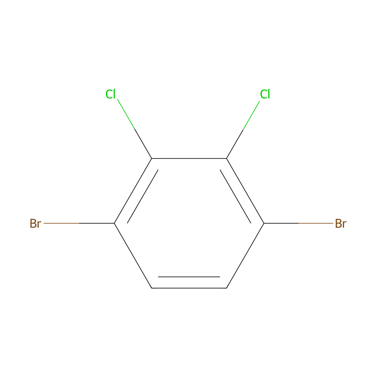1,4-Dibromo-2,3-dichlorobenzene molecular structure, CAS 100191-20-6