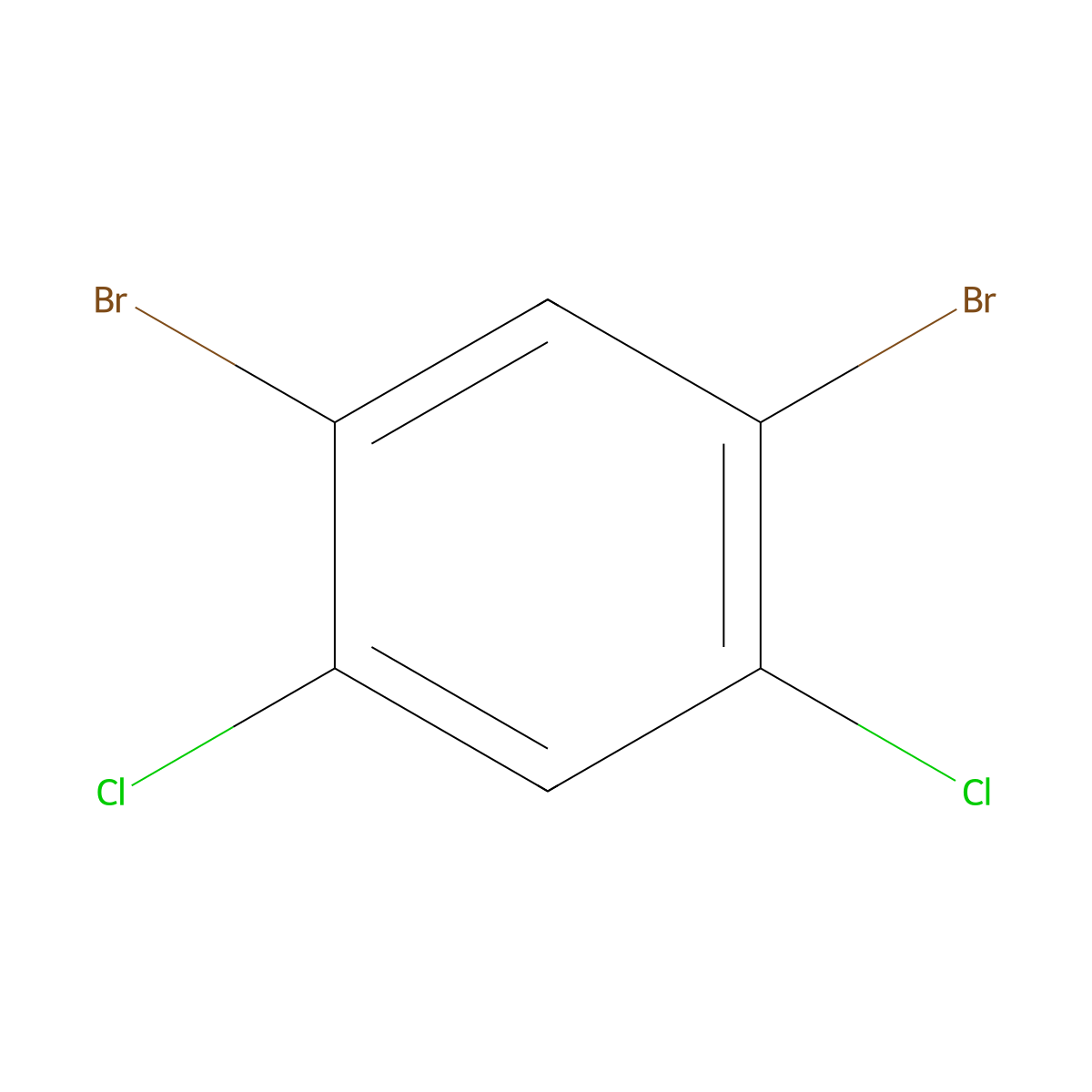 1,5-dibromo-2,4-dichlorobenzene molecular structure, CAS 100191-21-7