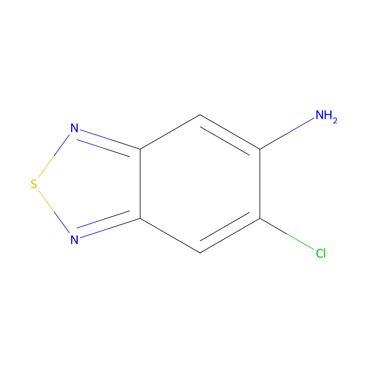 5-Amino-6-chloro-2,1,3-benzothiadiazole molecular structure, CAS 100191-31-9