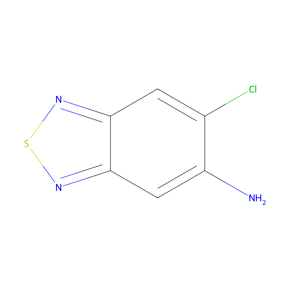 5-Amino-6-chloro-2,1,3-benzothiadiazole molecular structure, CAS 100191-31-9