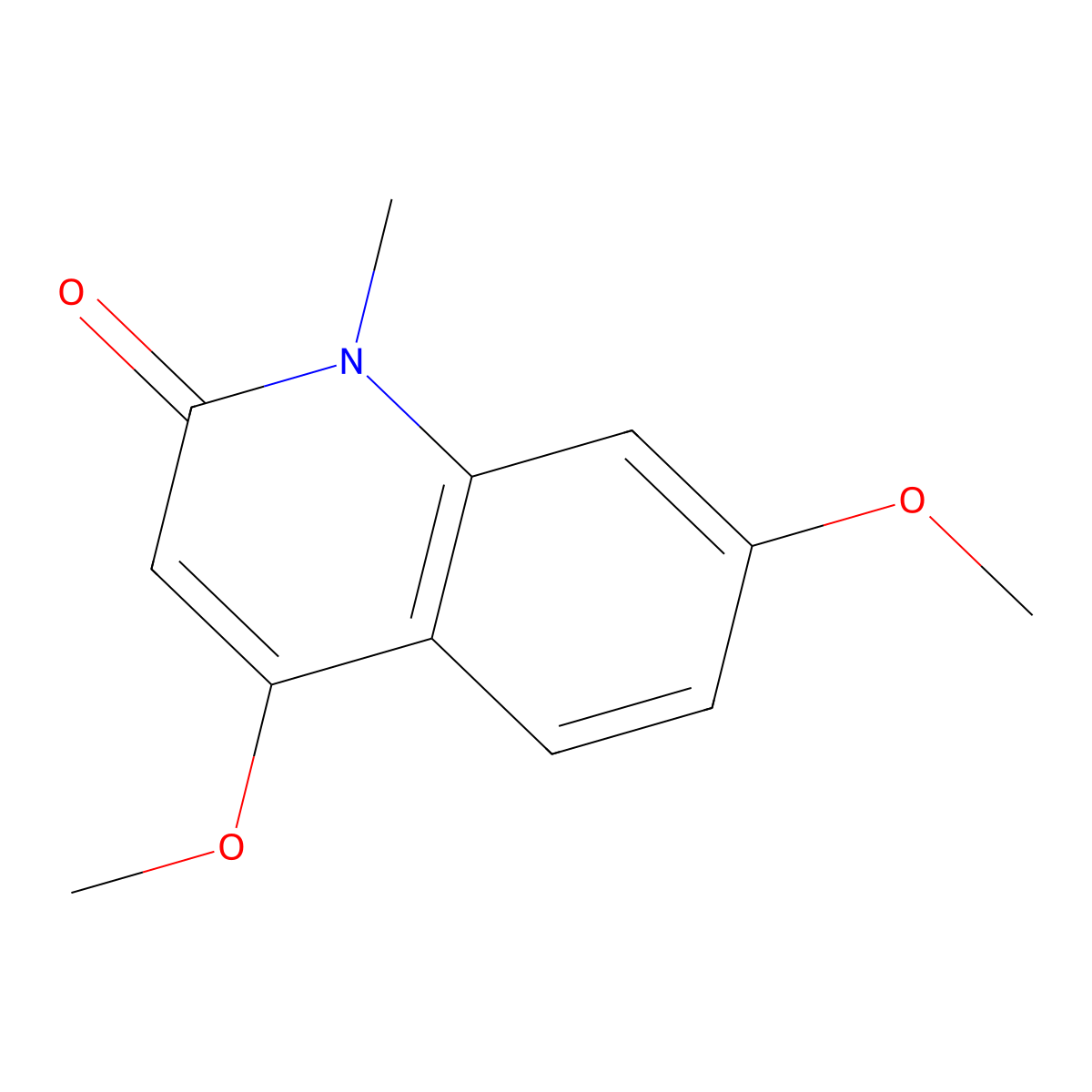 4,7-Dimethoxy-1-methyl-2-quinolinone molecular structure, CAS 100192-50-5