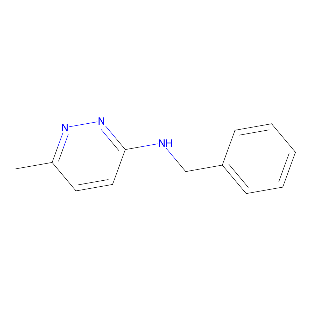 N-benzyl-6-methylpyridazin-3-amine molecular structure, CAS 100193-48-4