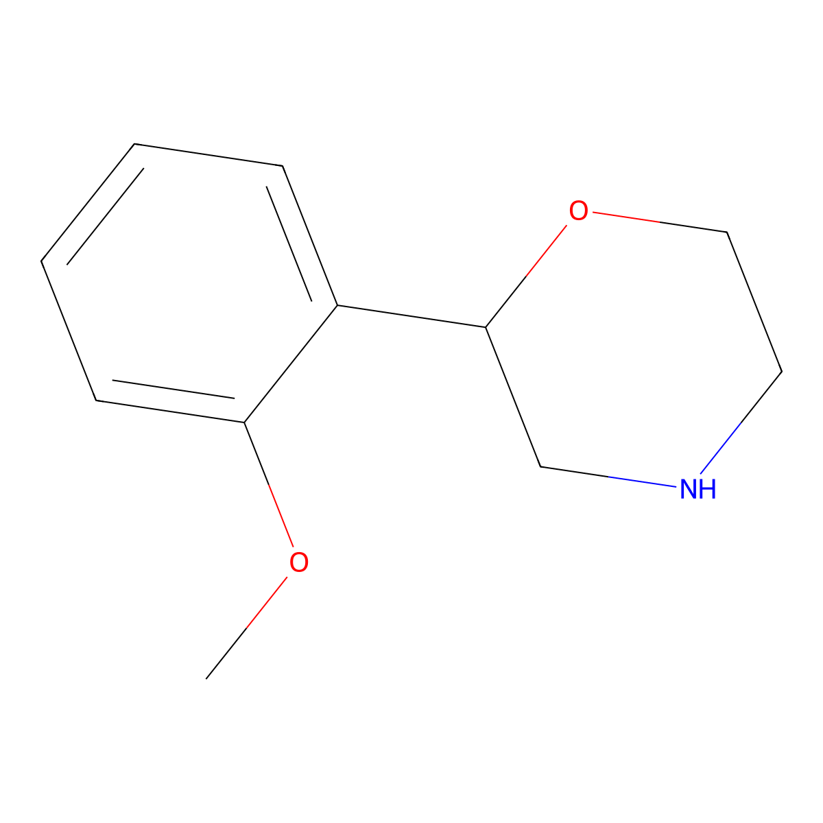 2-(2-Methoxyphenyl)morpholine molecular structure, CAS 1001940-35-7