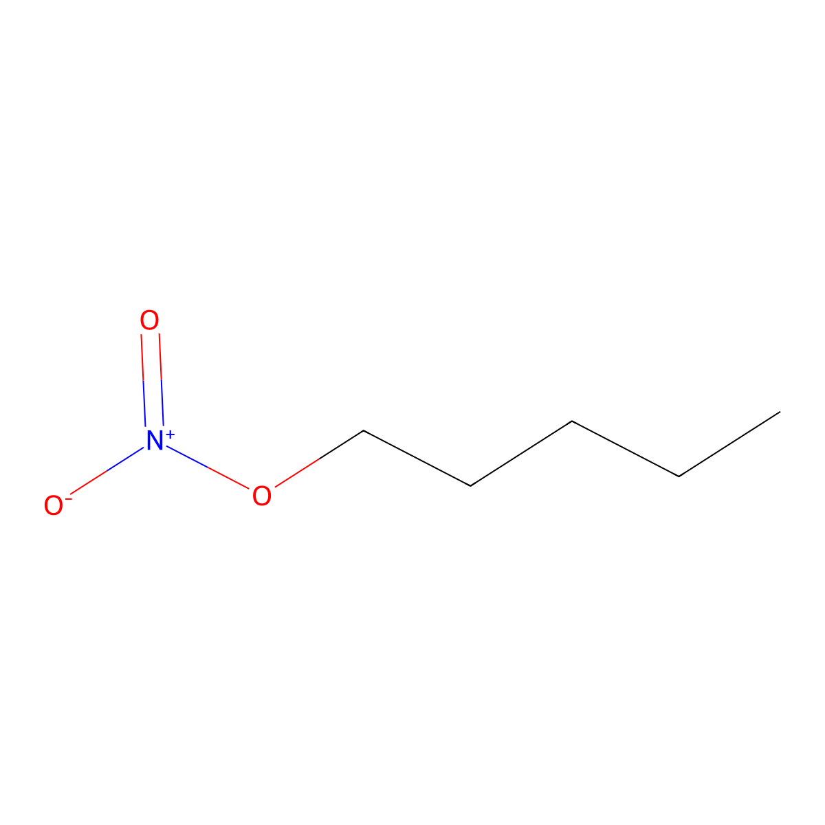 Amyl Nitrate molecular structure, CAS 1002-16-0