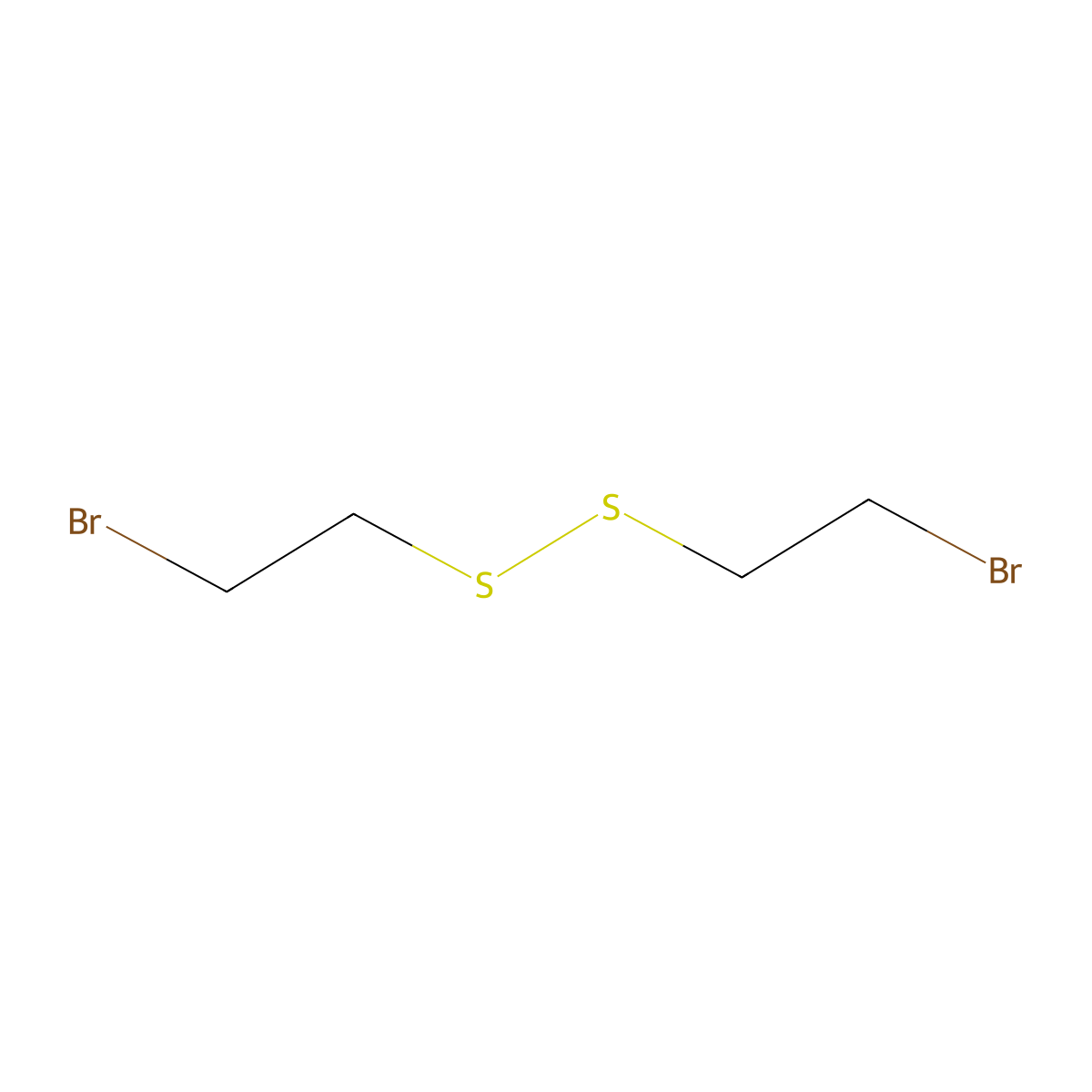 Disulfide, bis(2-bromoethyl) molecular structure, CAS 1002-40-0