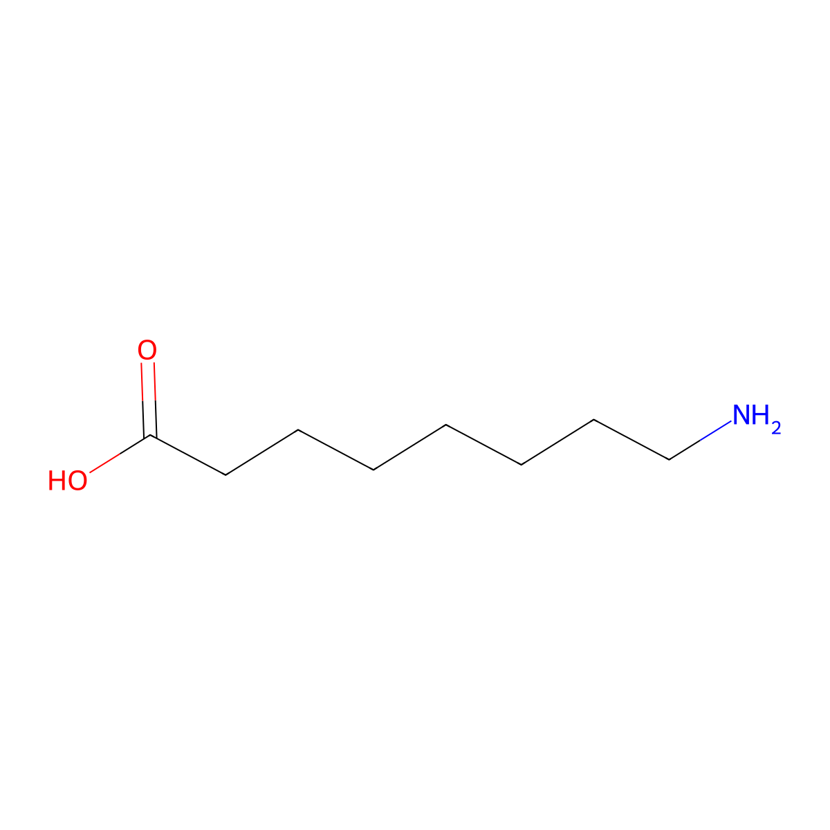8-Aminooctanoic acid molecular structure, CAS 1002-57-9