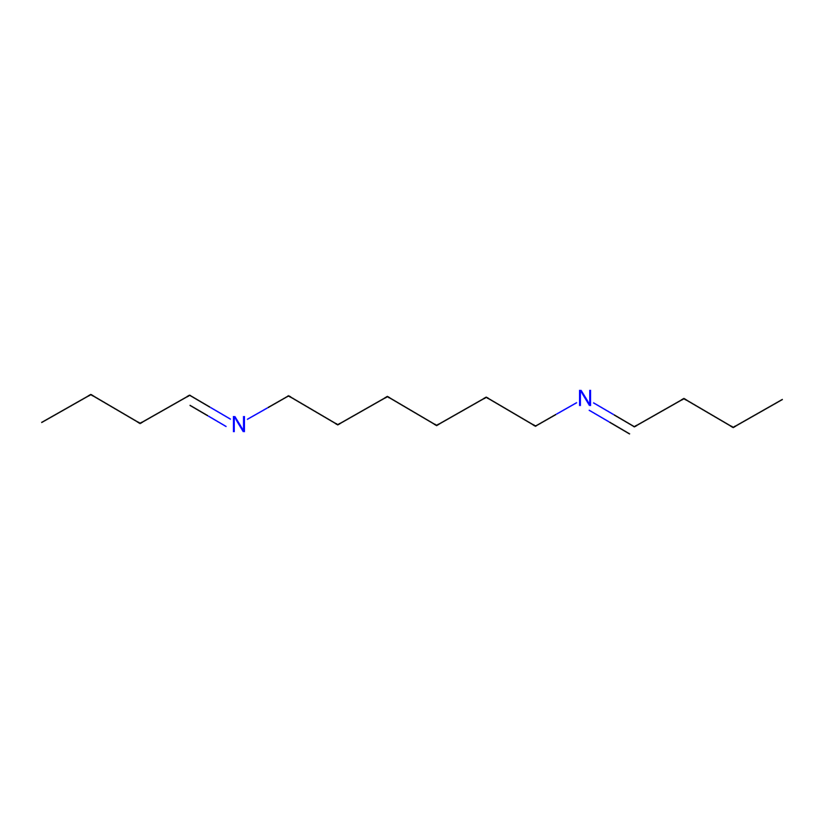 1,6-Hexanediamine, N1,N6-dibutylidene- molecular structure, CAS 1002-91-1
