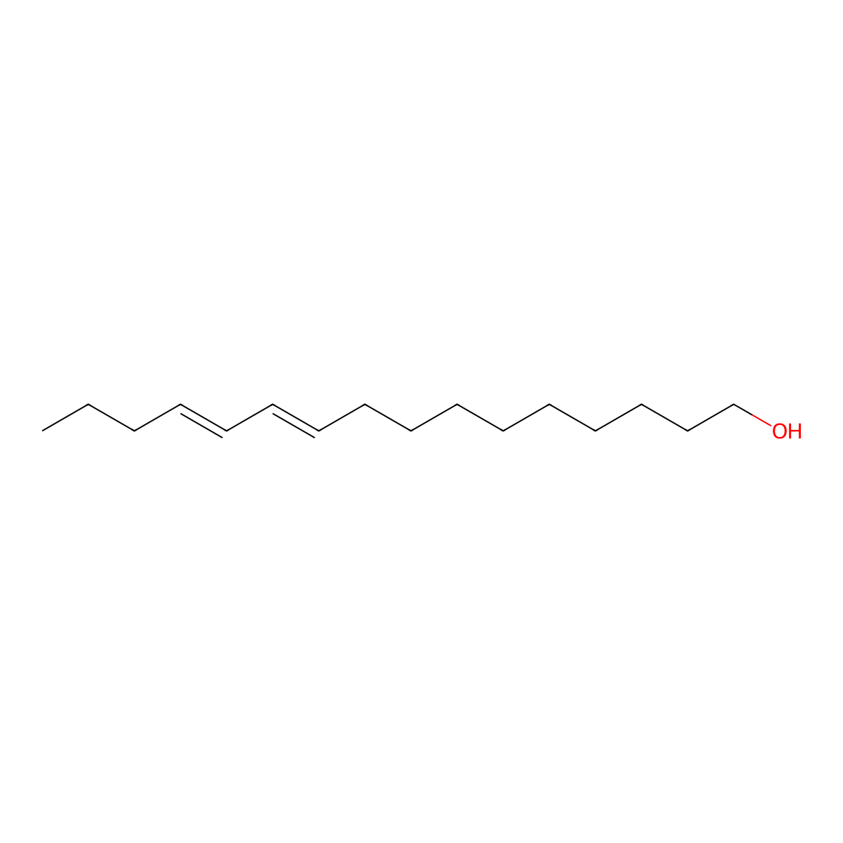 Bombykol molecular structure, CAS 1002-94-4
