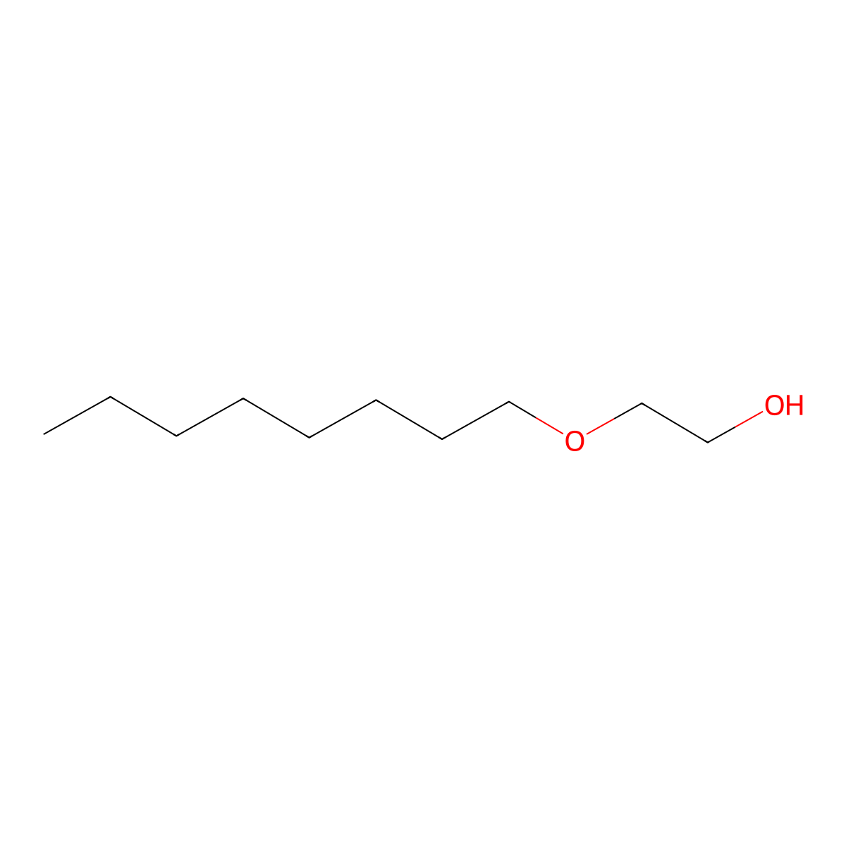 2-(Octyloxy)ethanol molecular structure, CAS 10020-43-6