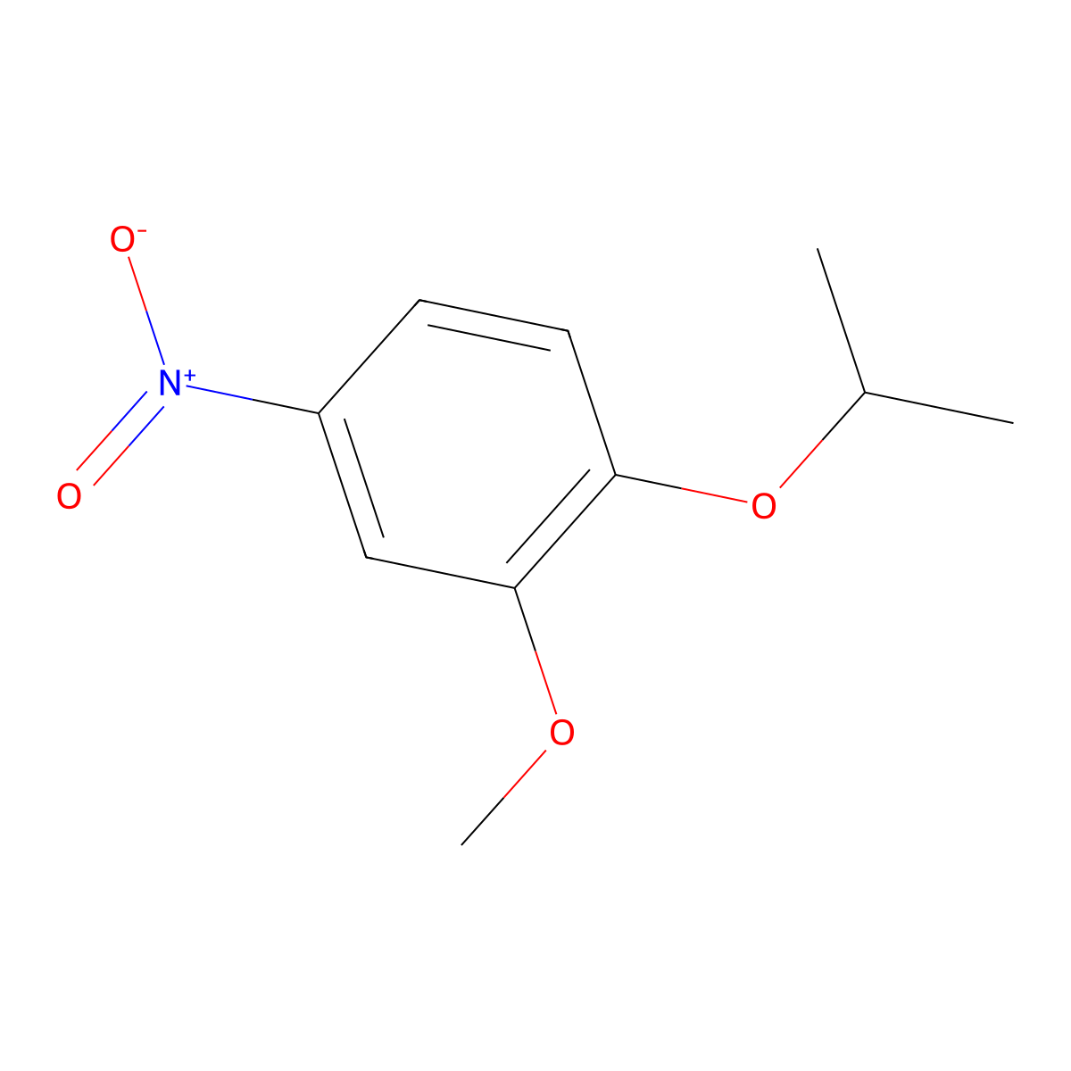 1-Isopropoxy-2-methoxy-4-nitrobenzene molecular structure, CAS 100201-00-1