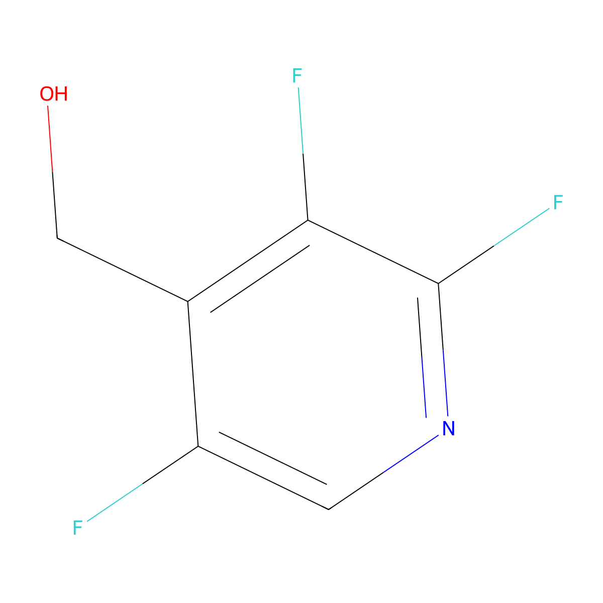 (2,3,5-Trifluoropyridin-4-yl)methanol molecular structure, CAS 100202-73-1
