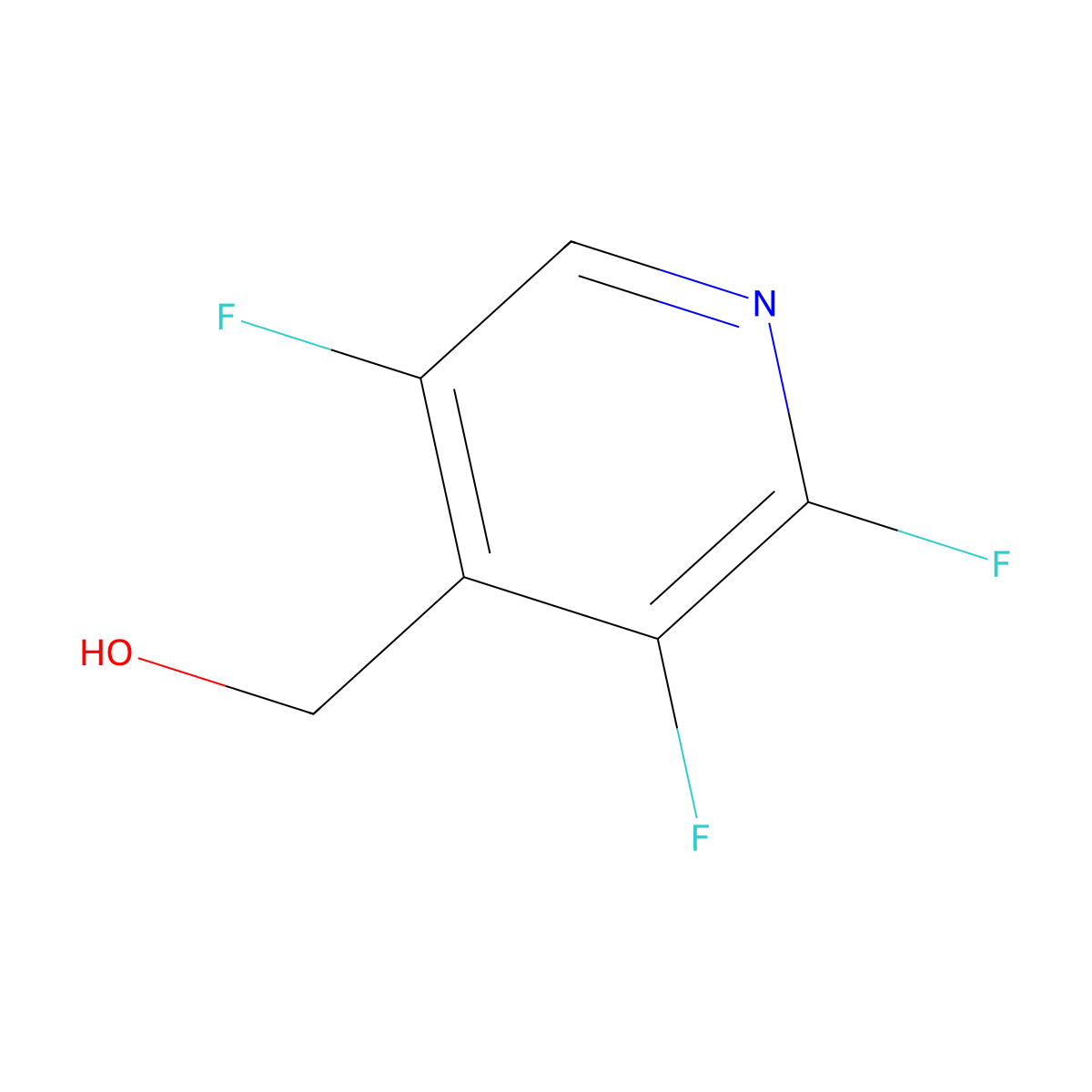 (2,3,5-Trifluoropyridin-4-yl)methanol molecular structure, CAS 100202-73-1