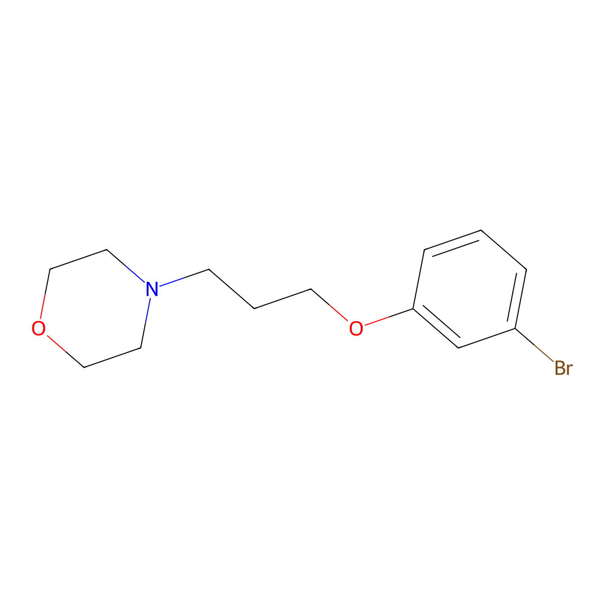 4-(3-(3-Bromophenoxy)propyl)morpholine molecular structure, CAS 1002056-86-1