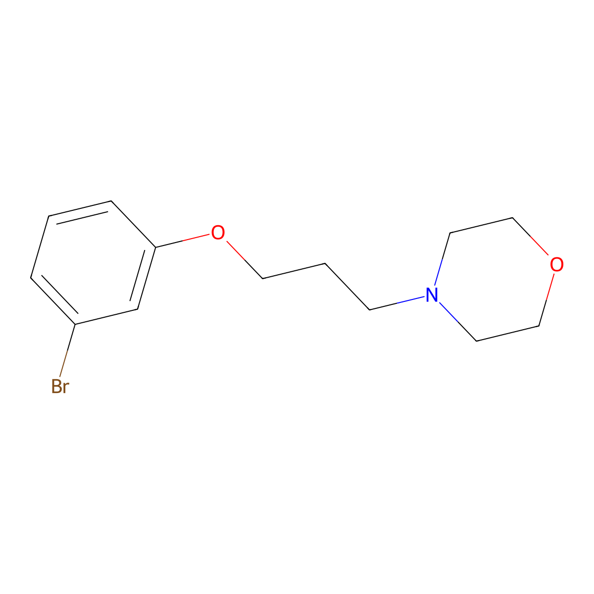 4-(3-(3-Bromophenoxy)propyl)morpholine molecular structure, CAS 1002056-86-1