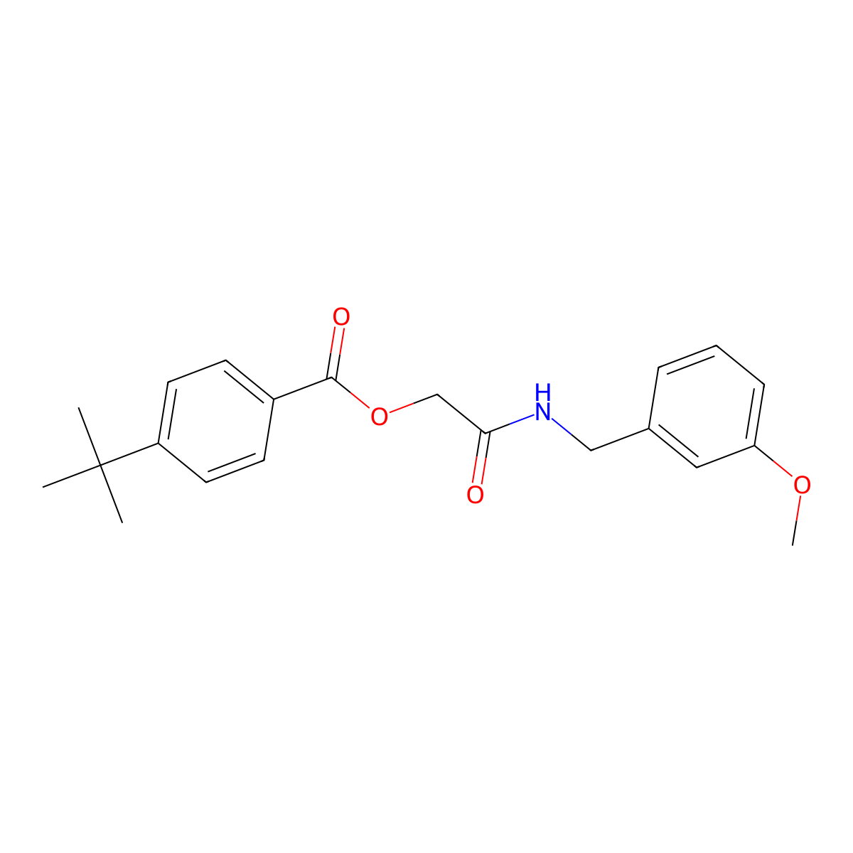 [2-[(3-Methoxyphenyl)methylamino]-2-oxoethyl] 4-tert-butylbenzoate molecular structure, CAS 1002072-38-9
