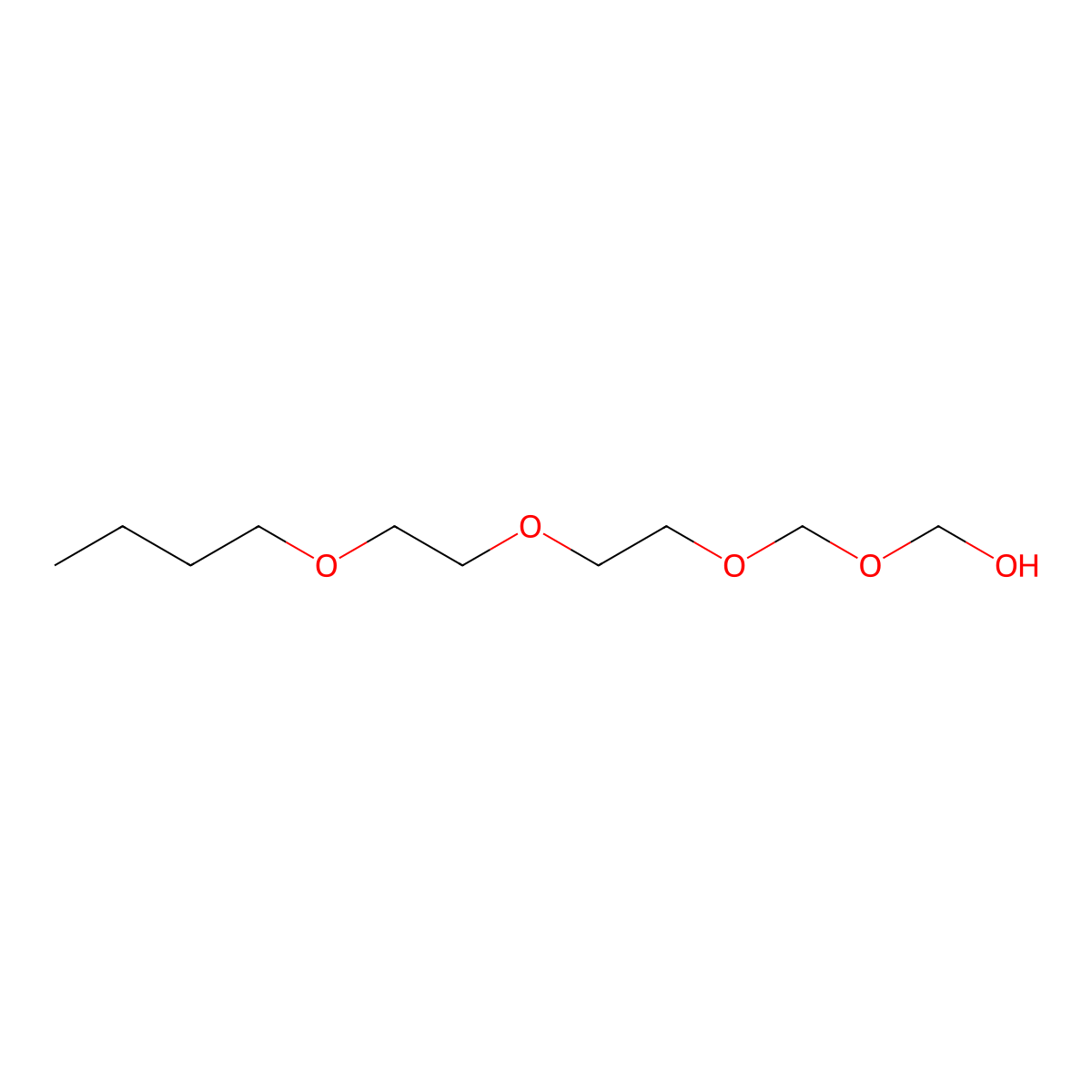 2,4,7,10-Tetraoxatetradecan-1-ol molecular structure, CAS 100208-35-3