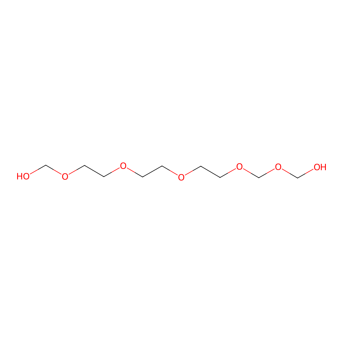 2,4,7,10,13-Pentaoxatetradecane-1,14-diol molecular structure, CAS 100208-40-0