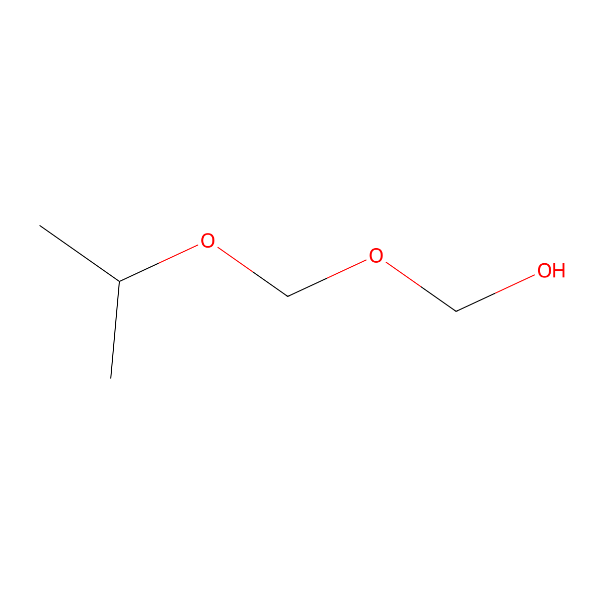 (Isopropoxymethoxy)methanol molecular structure, CAS 100208-41-1