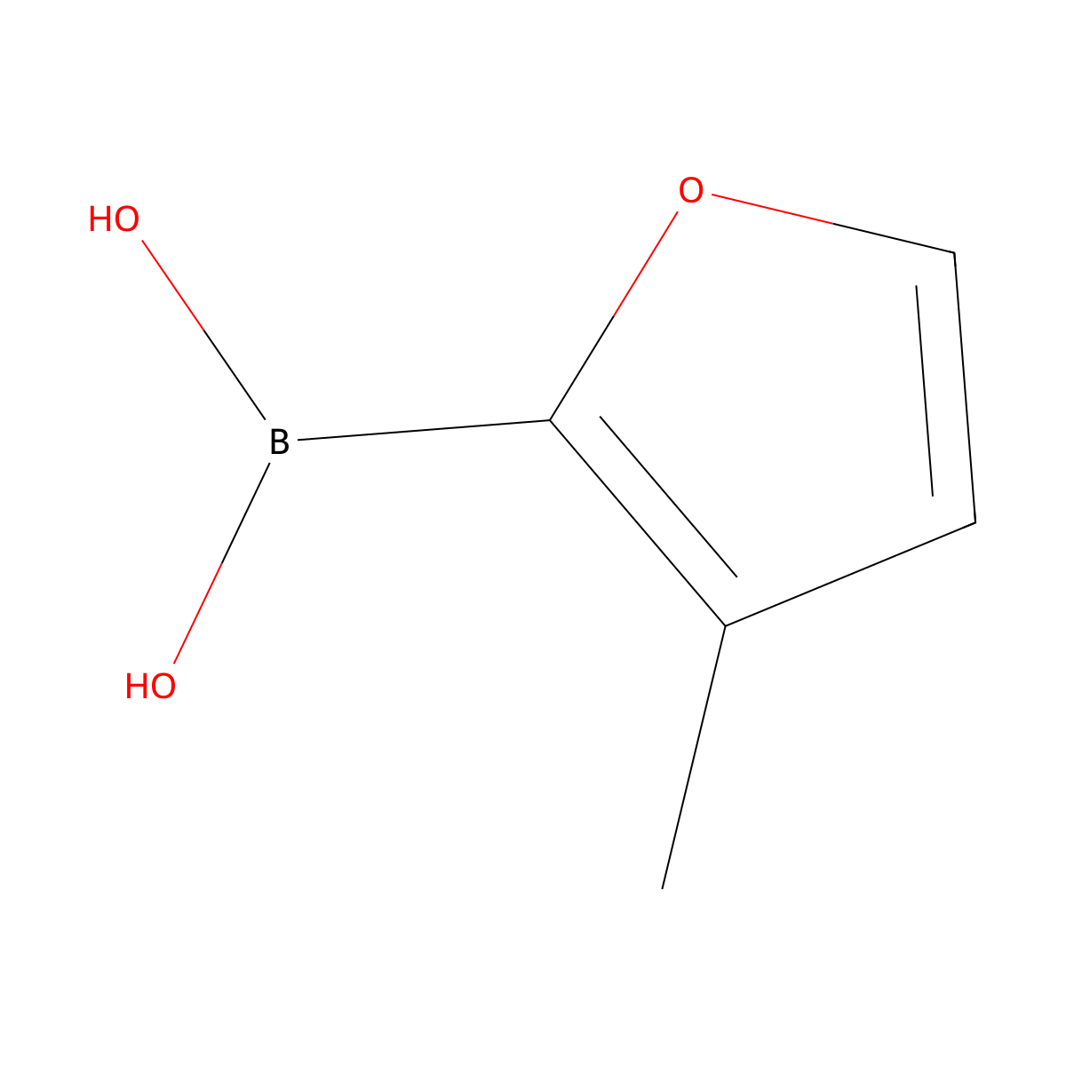 (3-Methylfuran-2-yl)boronic acid molecular structure, CAS 1002128-98-4