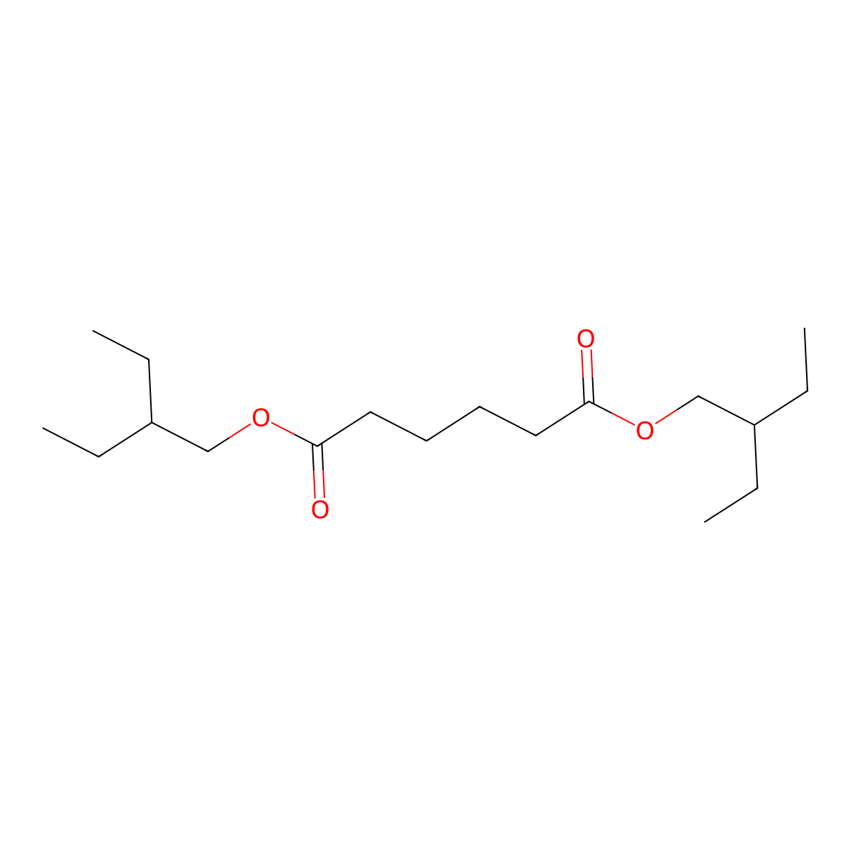 Di(2-ethylbutyl) adipate molecular structure, CAS 10022-60-3