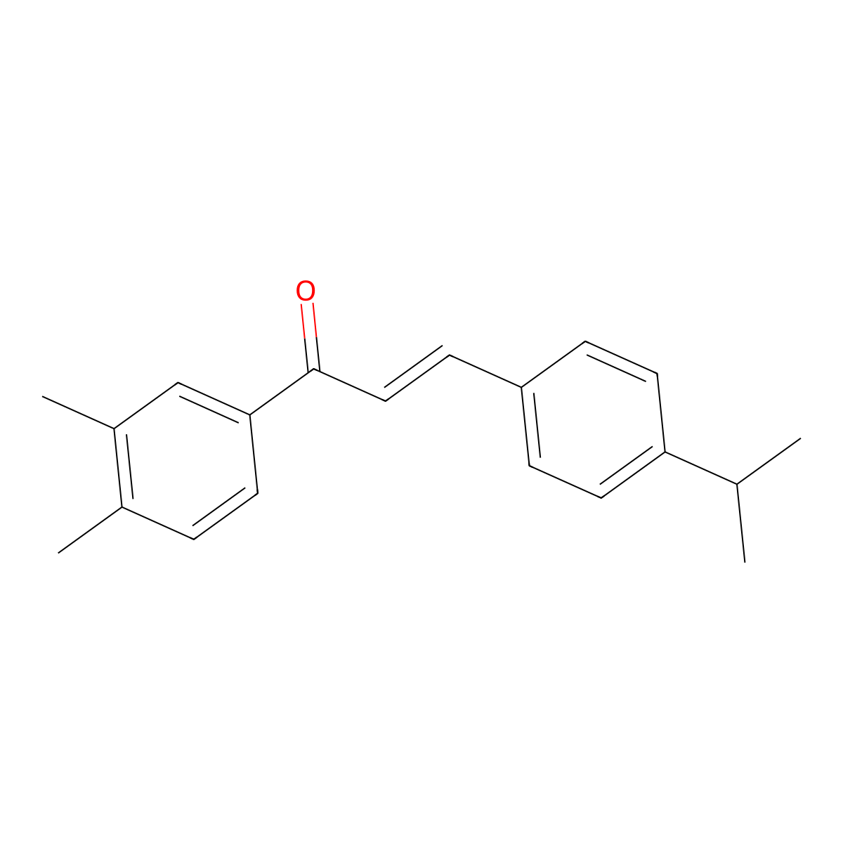 (2E)-1-(3,4-Dimethylphenyl)-3-[4-(propan-2-yl)phenyl]prop-2-en-1-one molecular structure, CAS 1002246-00-5