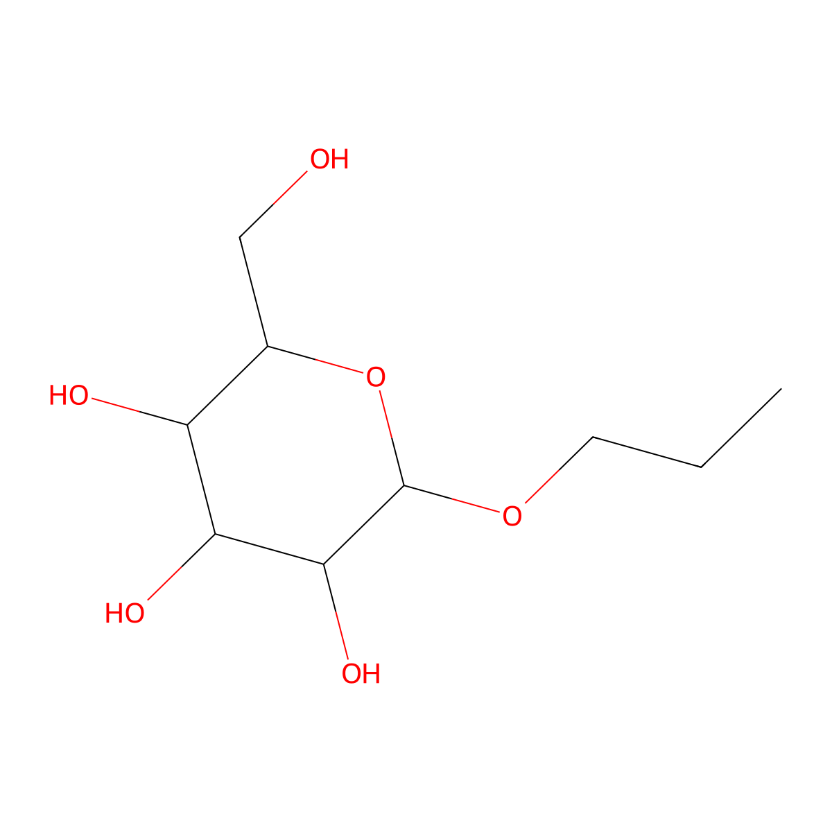 B-Propylgalactopyranoside molecular structure, CAS 100231-62-7
