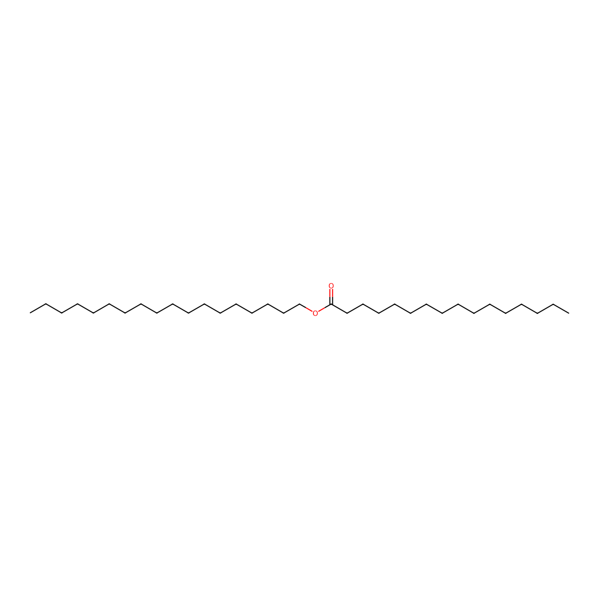 Stearyl Palmitate molecular structure, CAS 100231-75-2