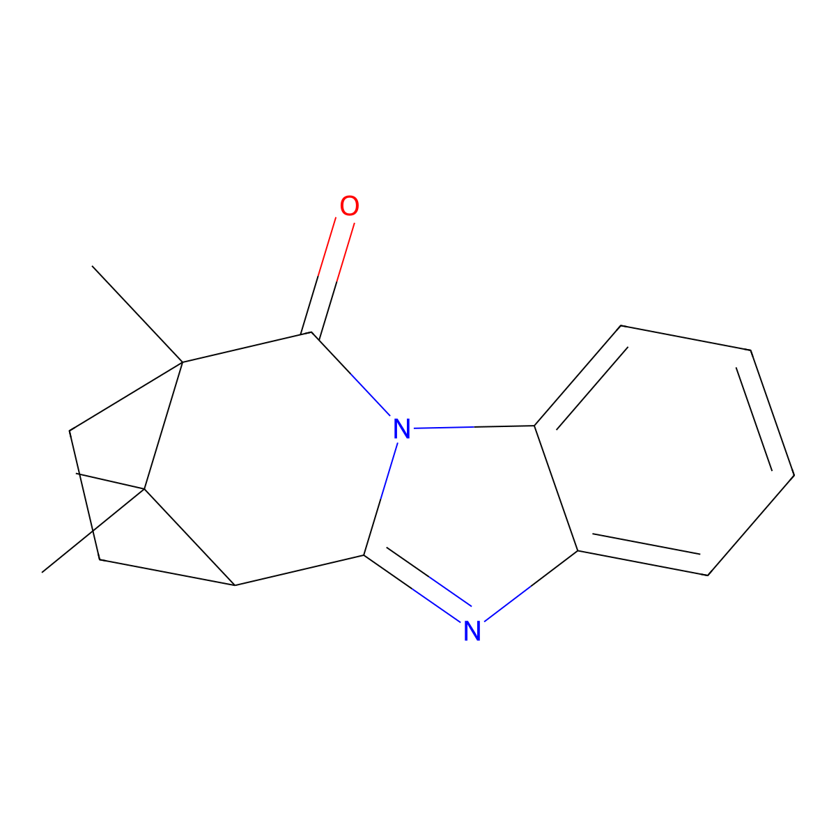 12,15,15-Trimethyl-3,10-diazatetracyclo[10.2.1.0^{2,10}.0^{4,9}]pentadeca-2,4,6,8-tetraen-11-one molecular structure, CAS 100233-57-6