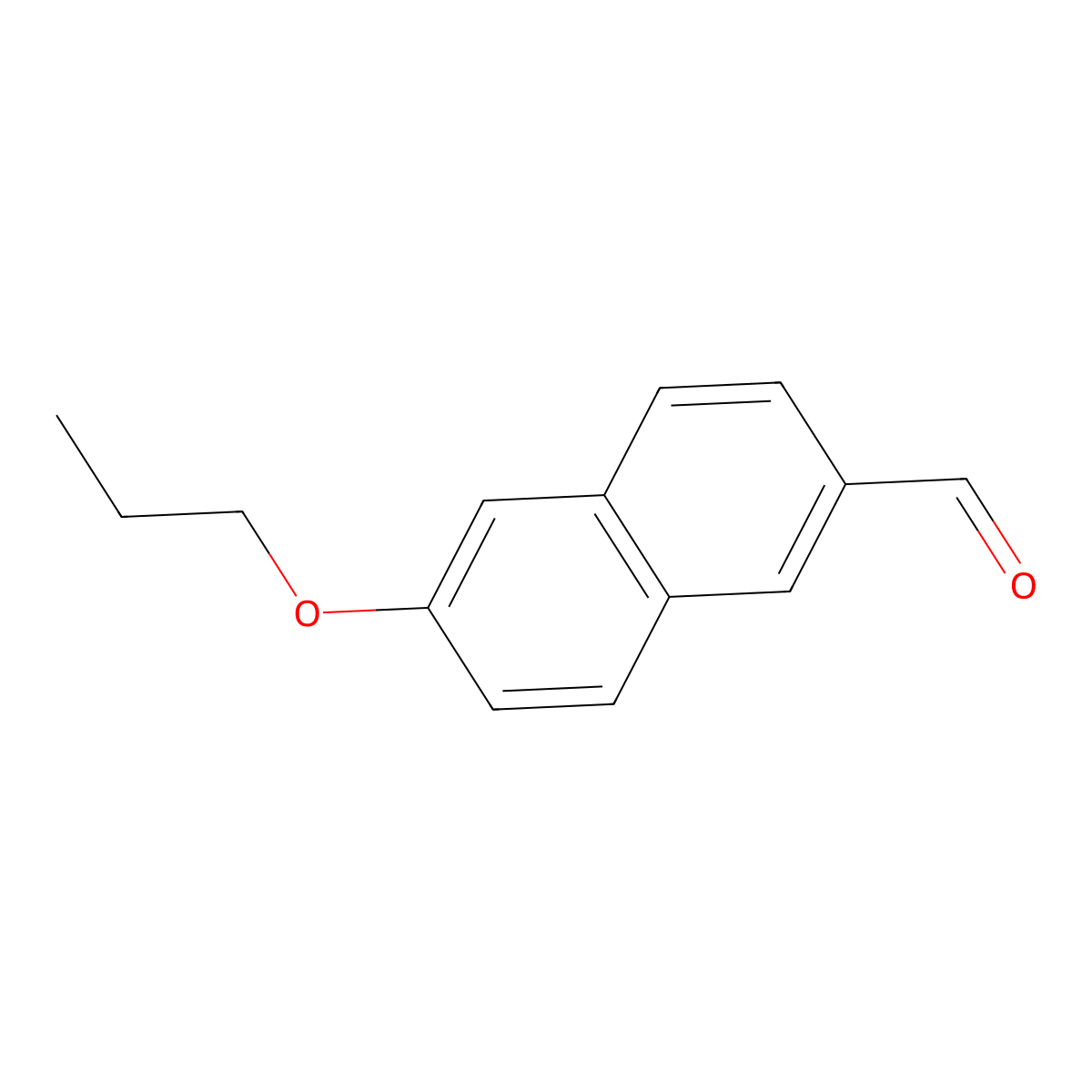 6-Propoxy-2-naphthaldehyde molecular structure, CAS 100234-29-5
