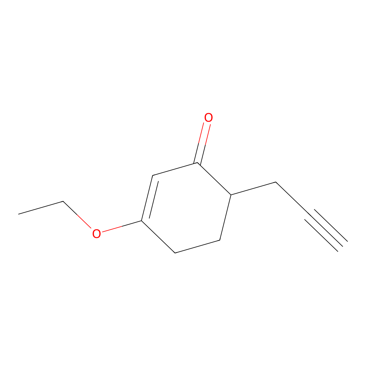 3-Ethoxy-6-(prop-2-yn-1-yl)cyclohex-2-en-1-one molecular structure, CAS 1002353-89-0