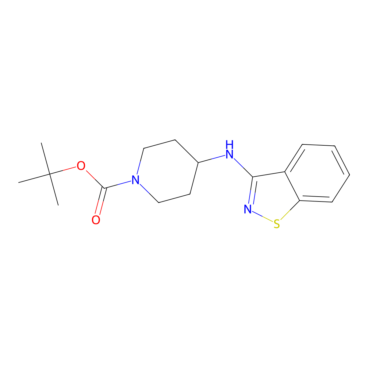 tert-Butyl 4-(benzo[d]isothiazol-3-ylamino)piperidine-1-carboxylate molecular structure, CAS 1002355-72-7