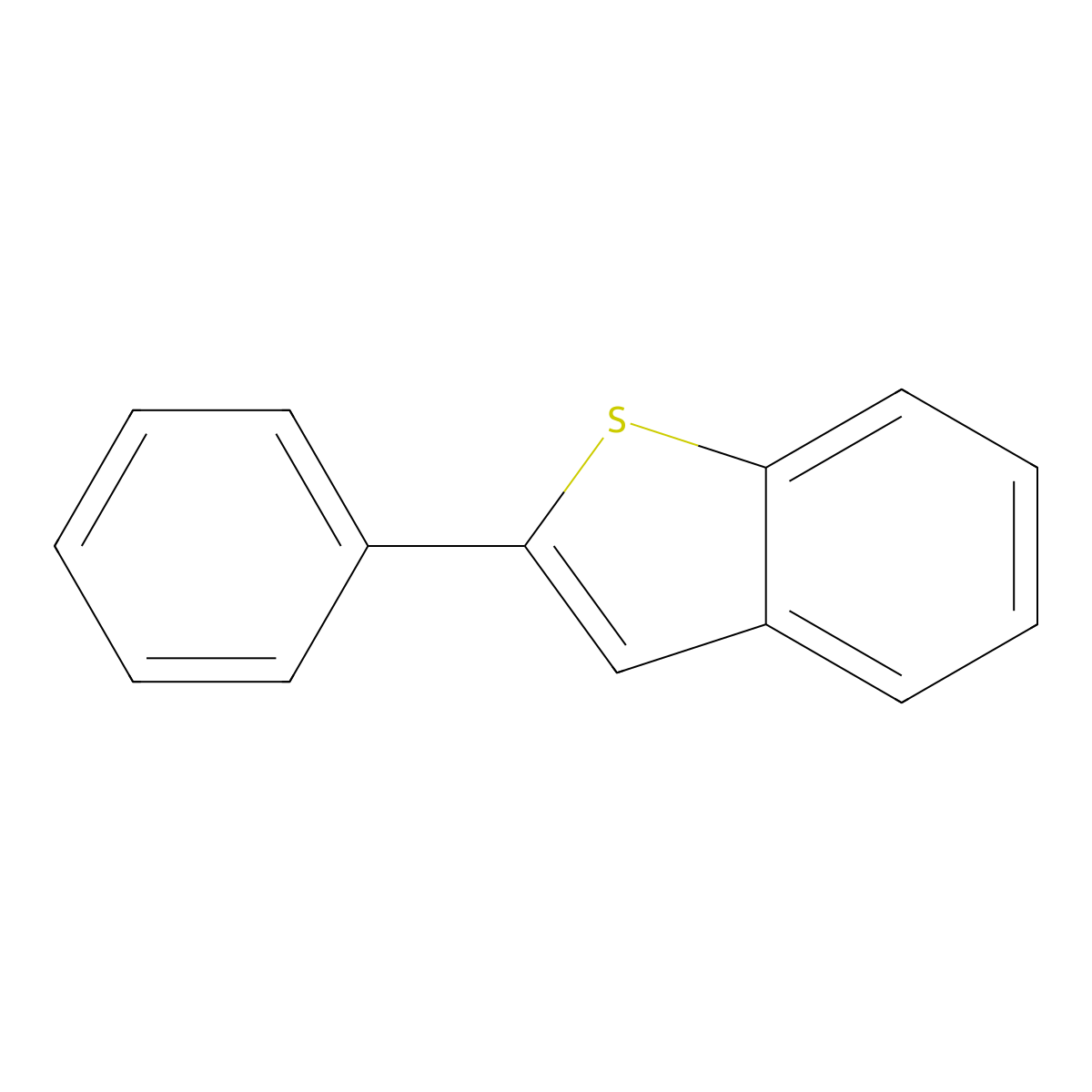 2-Phenyl-1-benzothiophene molecular structure, CAS 10024-98-3