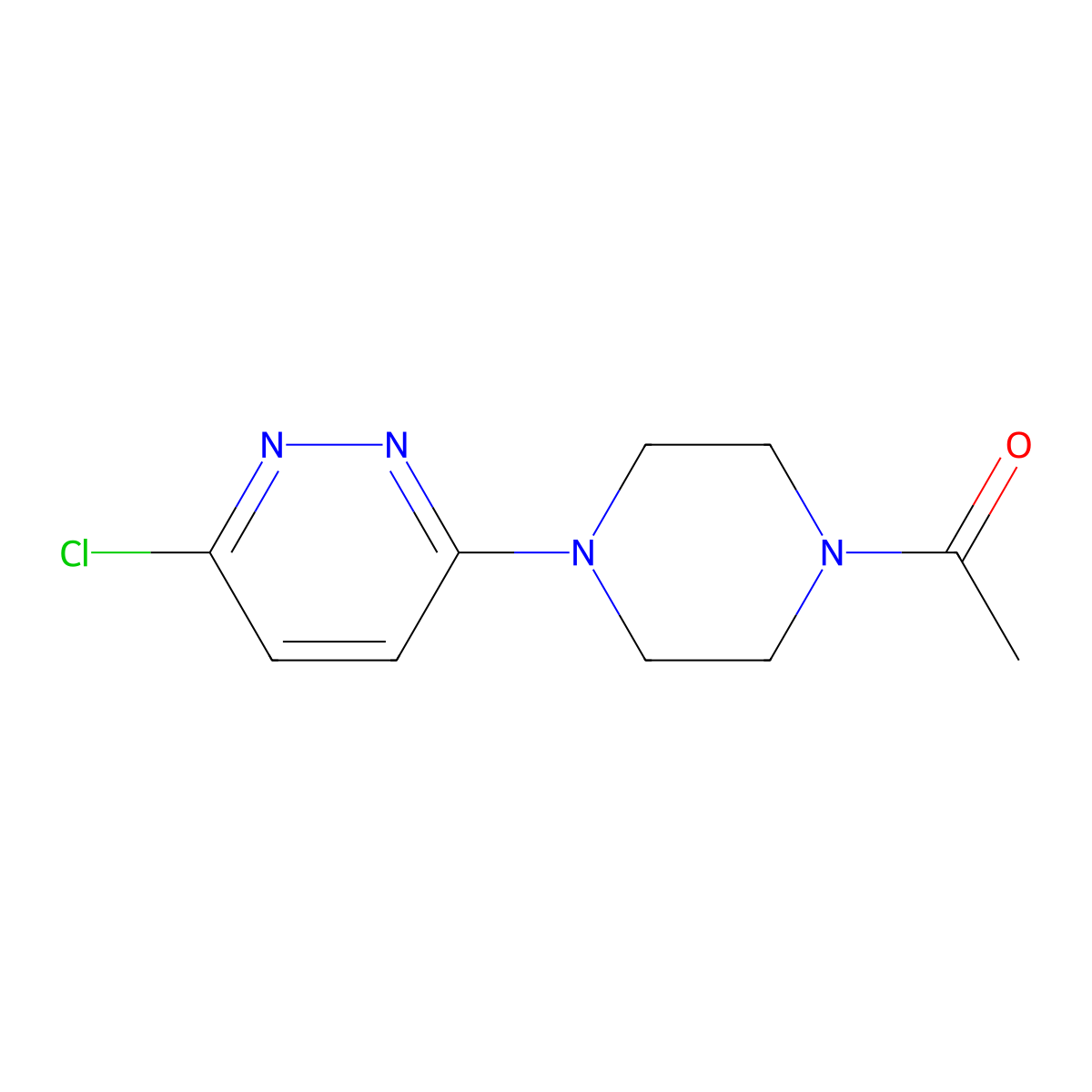 1-[4-(6-Chloropyridazin-3-yl)piperazin-1-yl]ethanone molecular structure, CAS 100241-18-7