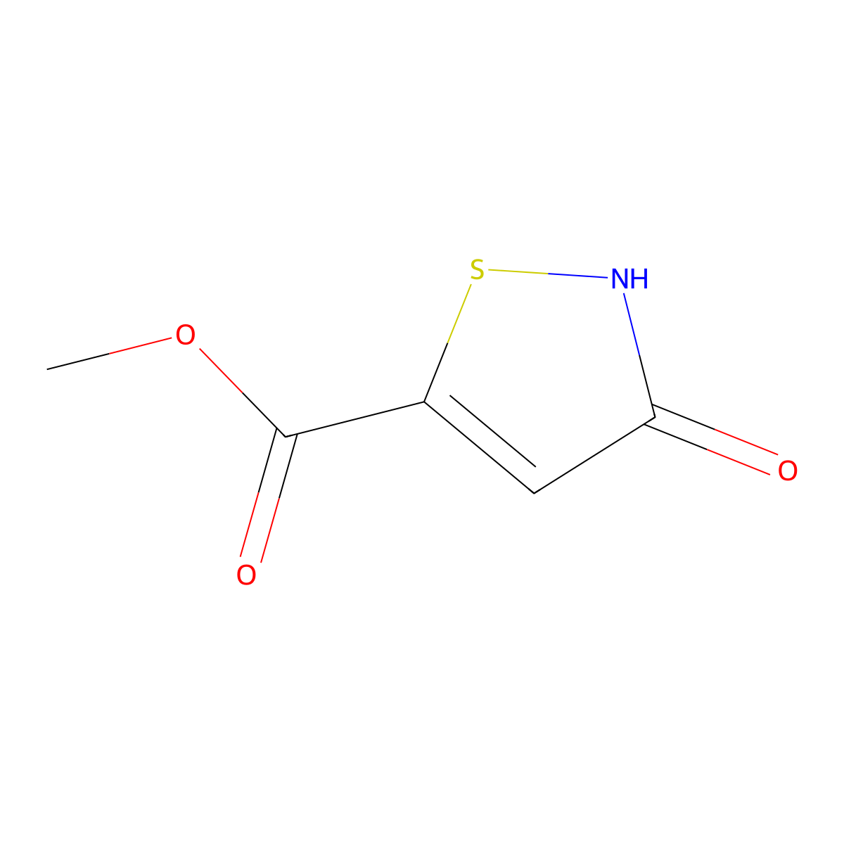 Methyl-3-hydroxyisothiazole-5-carboxylate molecular structure, CAS 100241-89-2