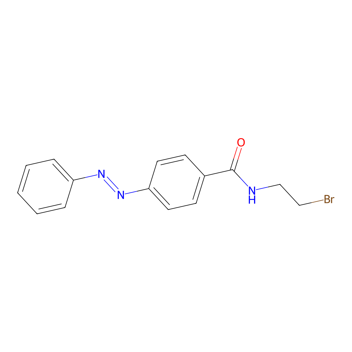 N-(2-Bromoethyl)-p-phenylazobenzamide molecular structure, CAS 100243-23-0