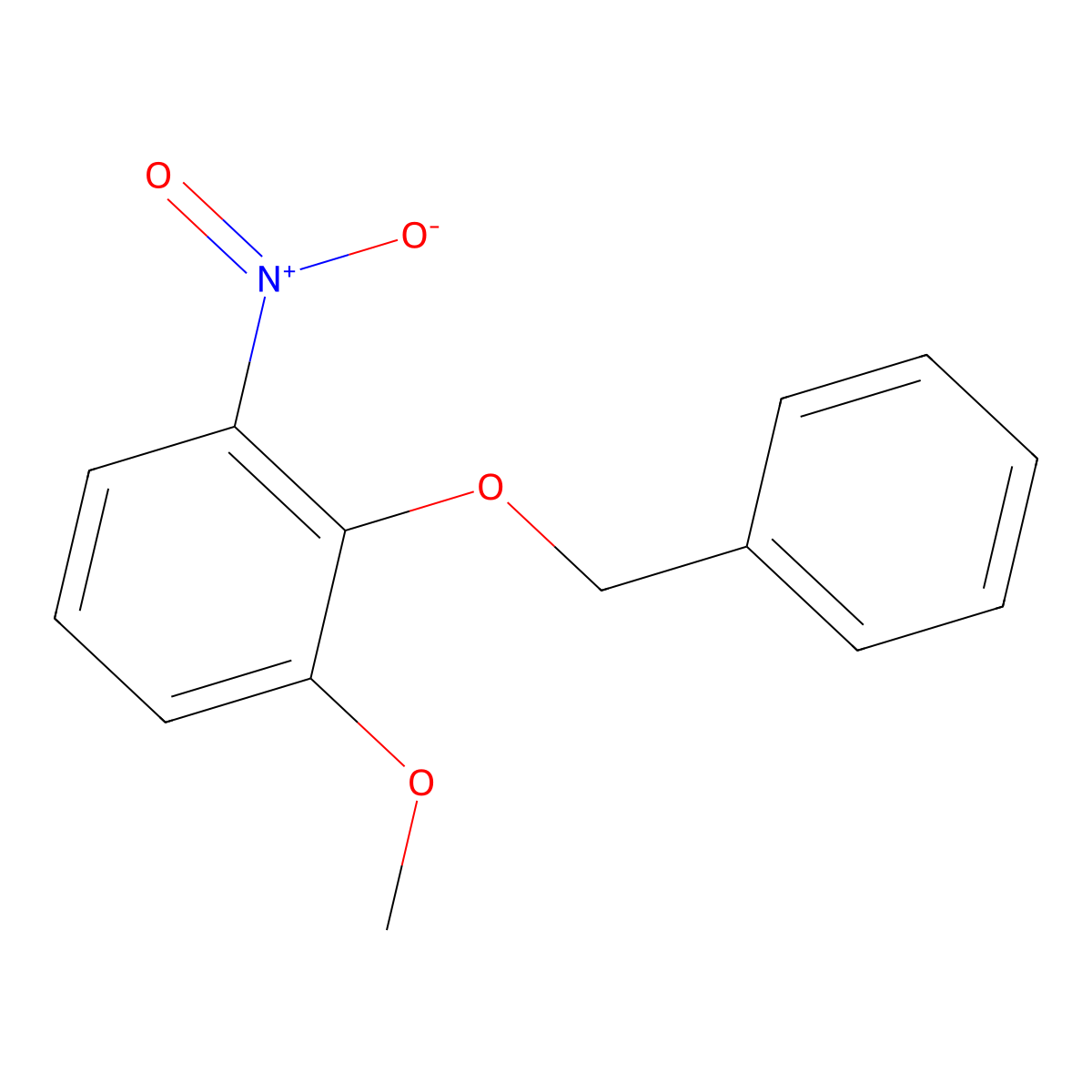 2-(Benzyloxy)-1-methoxy-3-nitrobenzene molecular structure, CAS 100245-10-1