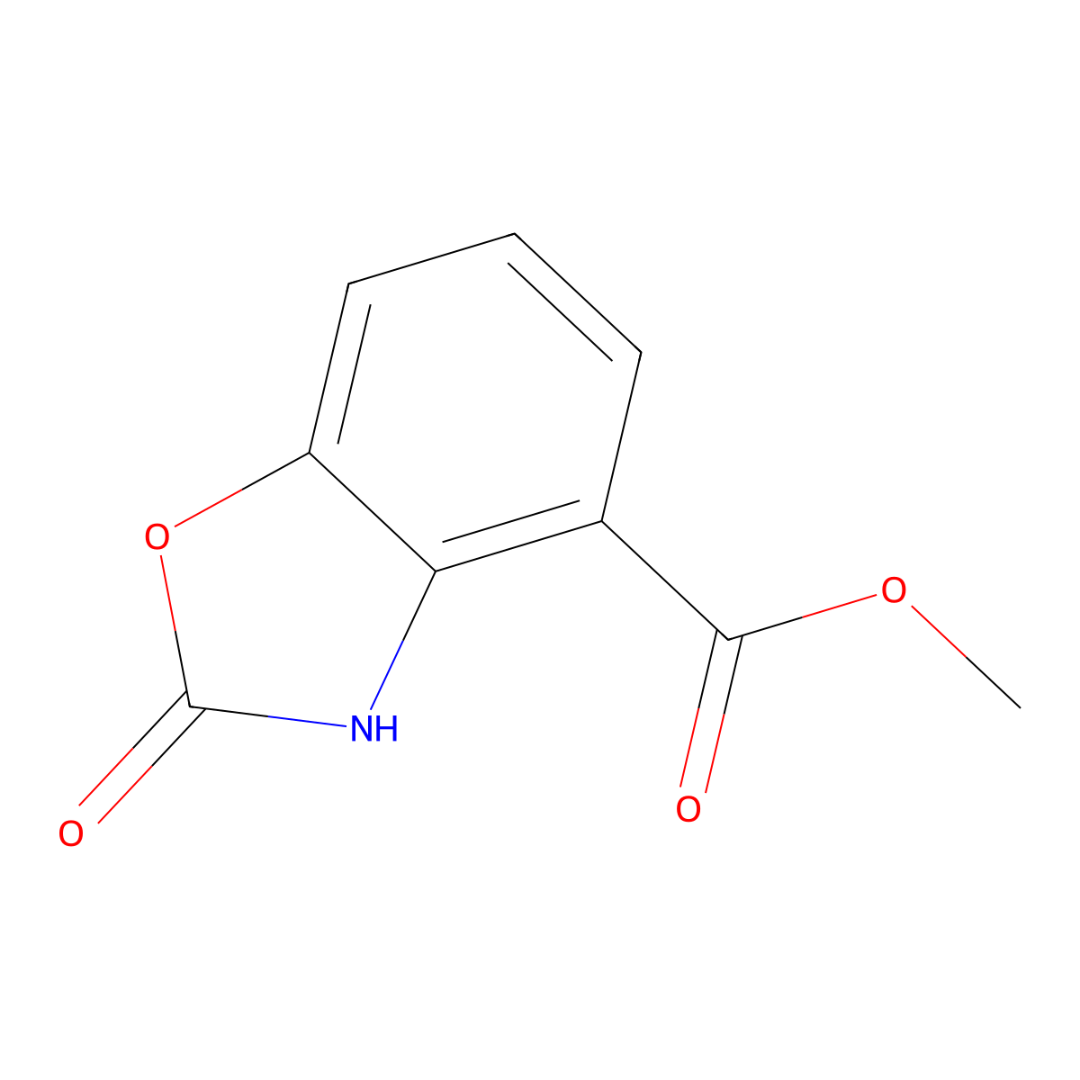 Methyl 2-oxo-2,3-dihydrobenzo[d]oxazole-4-carboxylate molecular structure, CAS 100246-04-6