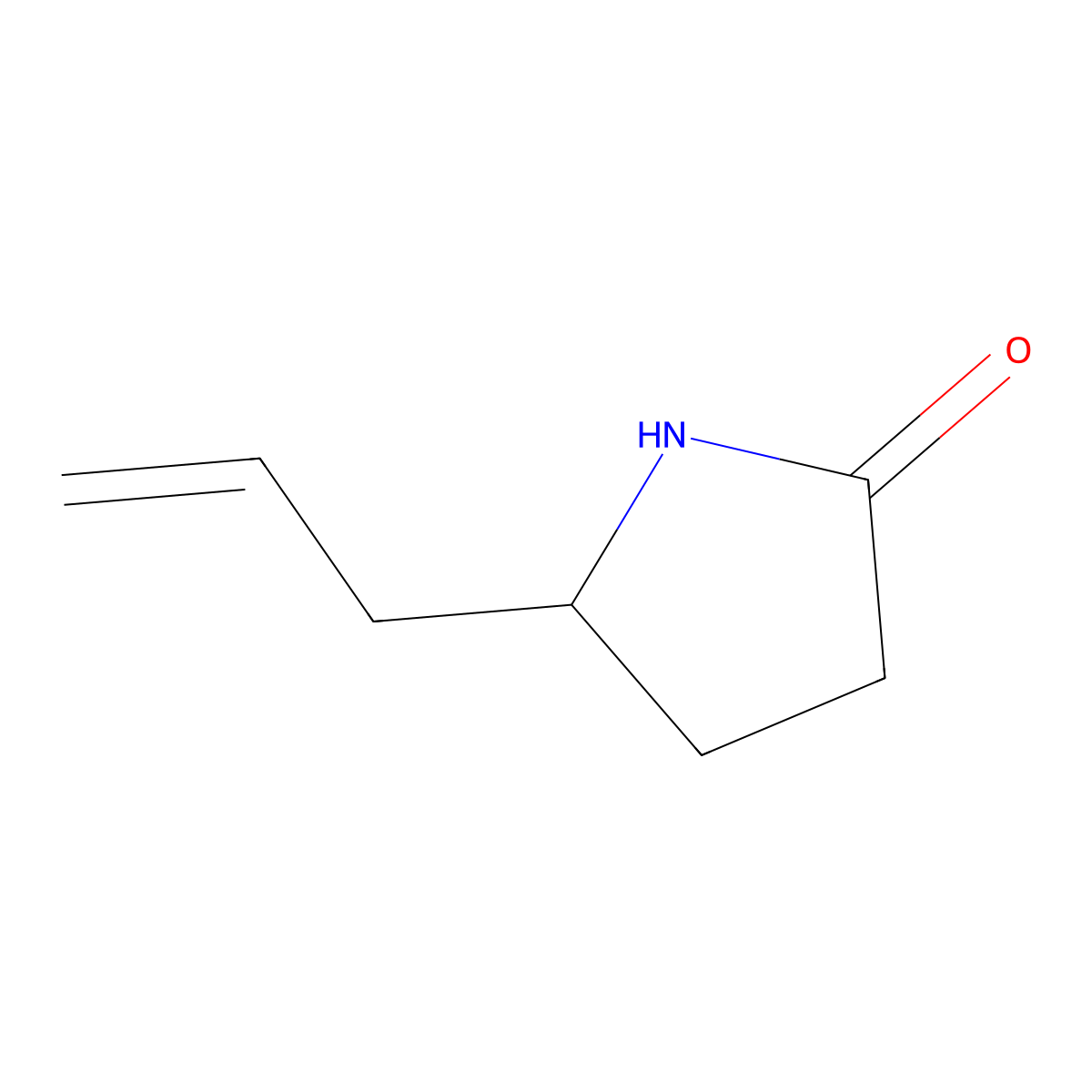 5-(Prop-2-en-1-yl)pyrrolidin-2-one molecular structure, CAS 10025-36-2