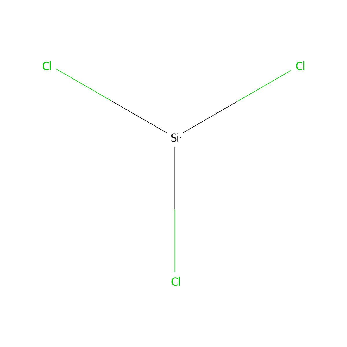 Trichlorosilyl molecular structure, CAS 10025-78-2