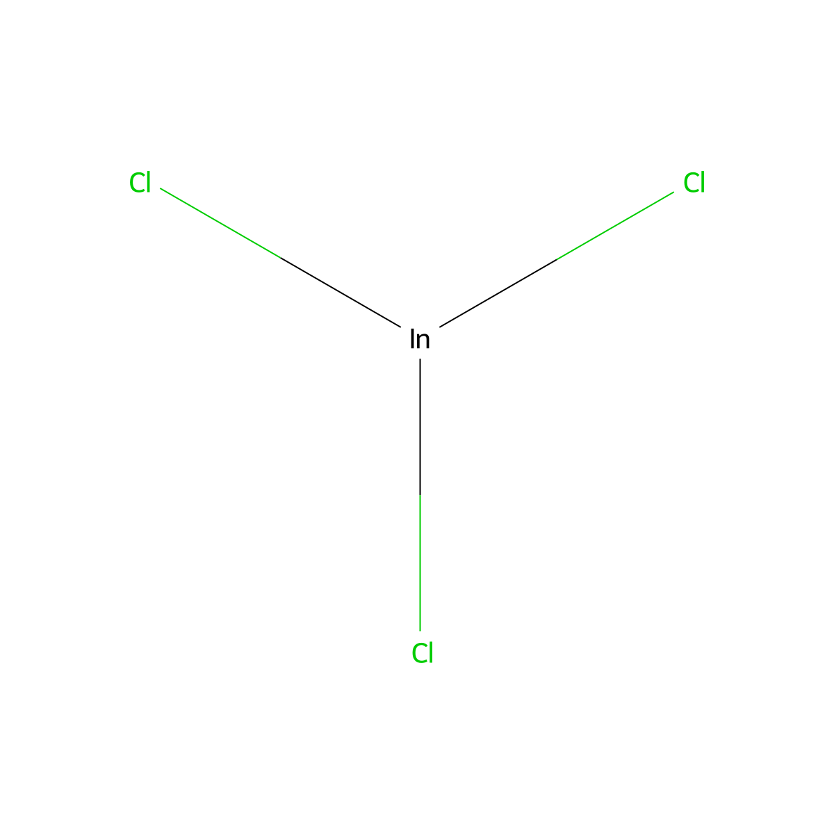 Indium Trichloride molecular structure, CAS 10025-82-8