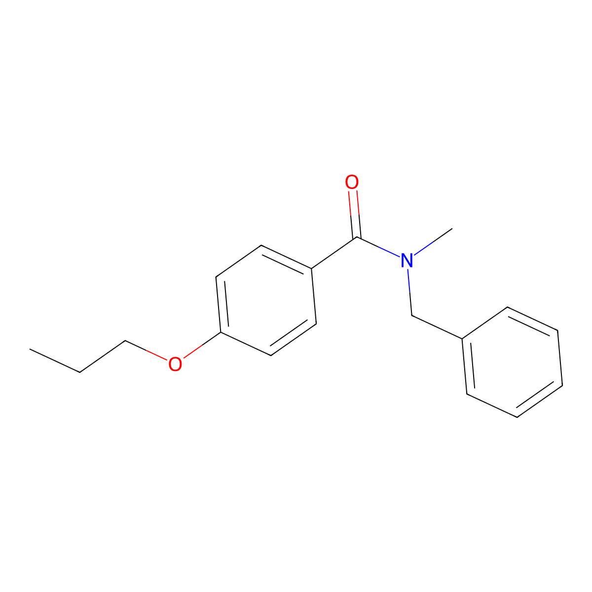 N-Methyl-N-(phenylmethyl)-4-propoxybenzamide molecular structure, CAS 1002507-13-2