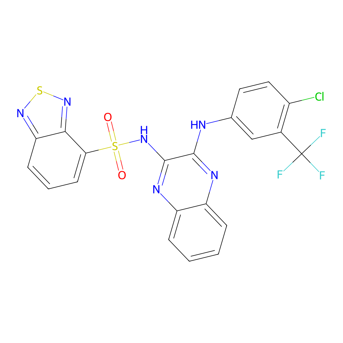 C21H12ClF3N6O2S2 molecular structure, CAS 1002513-21-4