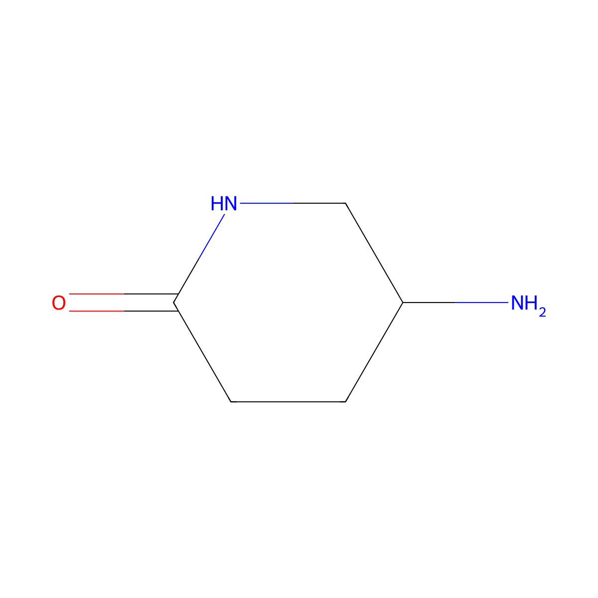 (R)-5-Aminopiperidin-2-one molecular structure, CAS 1002566-99-5