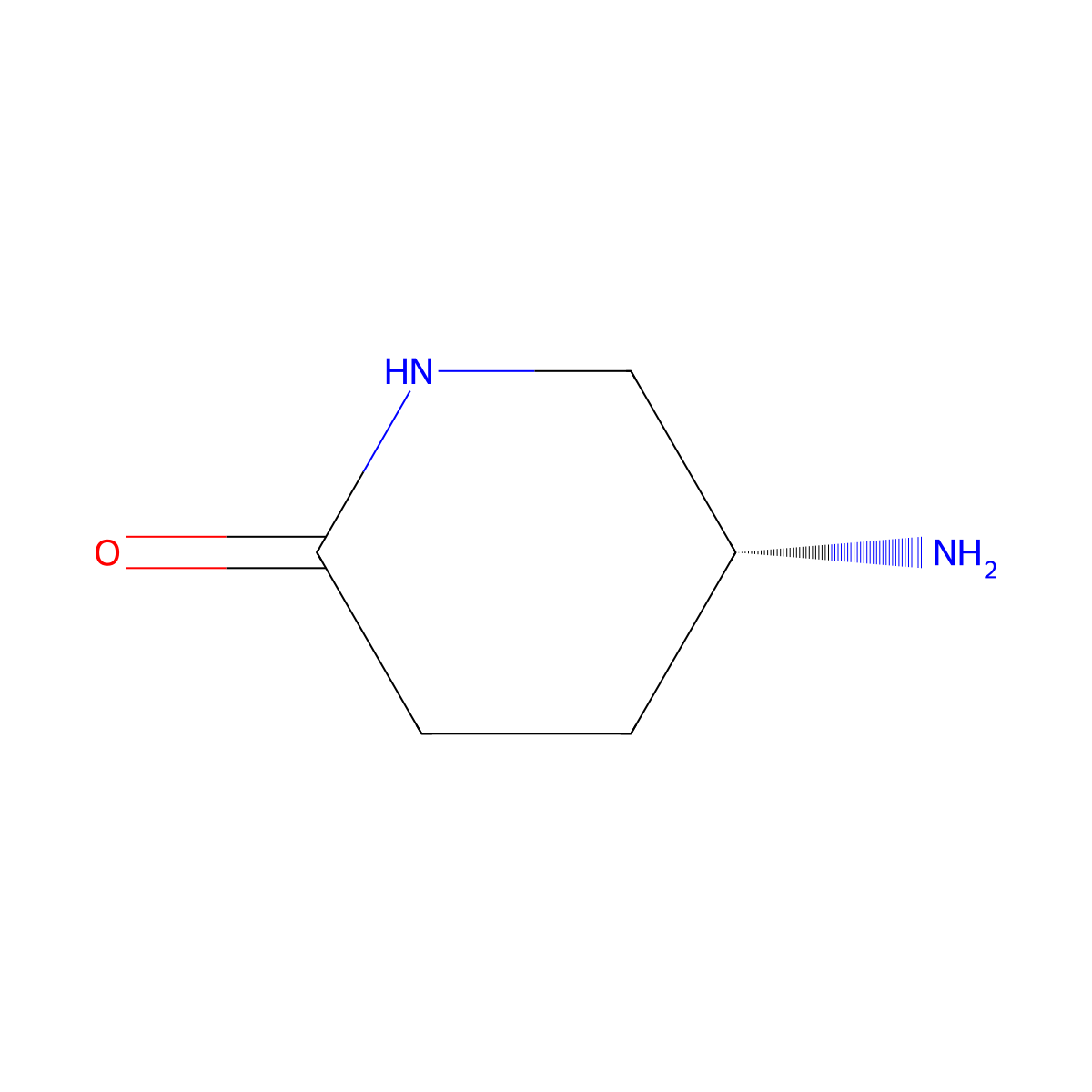 (R)-5-Aminopiperidin-2-one molecular structure, CAS 1002566-99-5