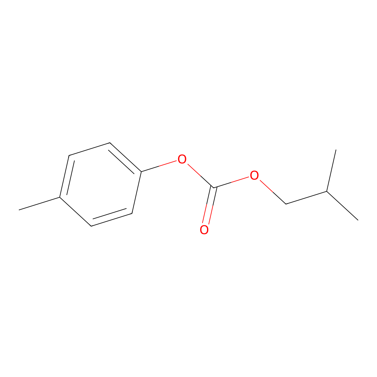 4-Methylphenyl 2-methylpropyl carbonate molecular structure, CAS 100257-00-9