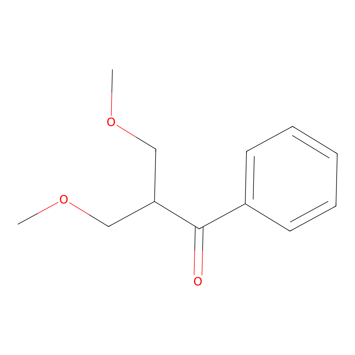 3-Methoxy-2-(methoxymethyl)-1-phenyl-1-propanone molecular structure, CAS 100257-34-9