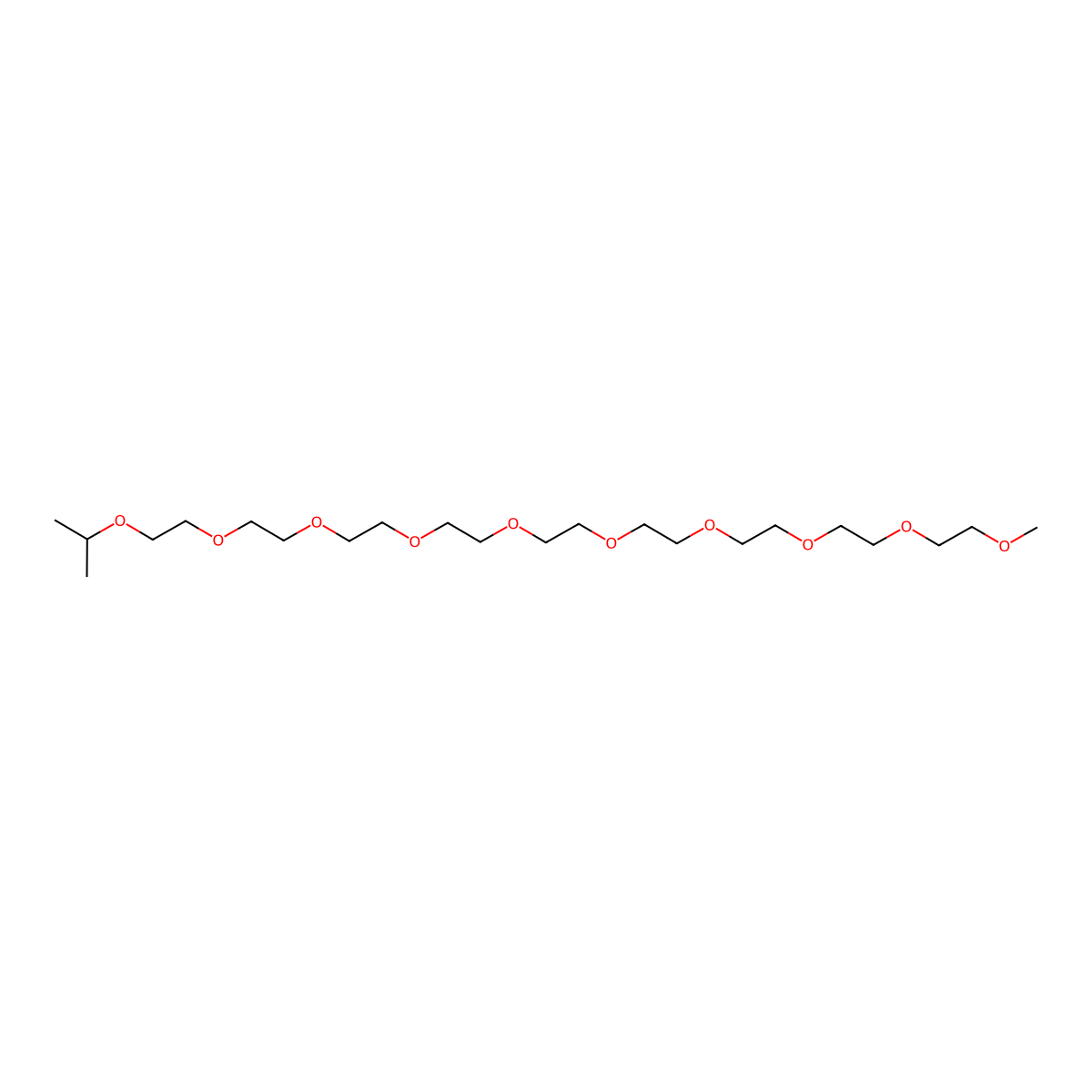 30-Methyl-2,5,8,11,14,17,20,23,26,29-decaoxahentriacontane molecular structure, CAS 100258-41-1
