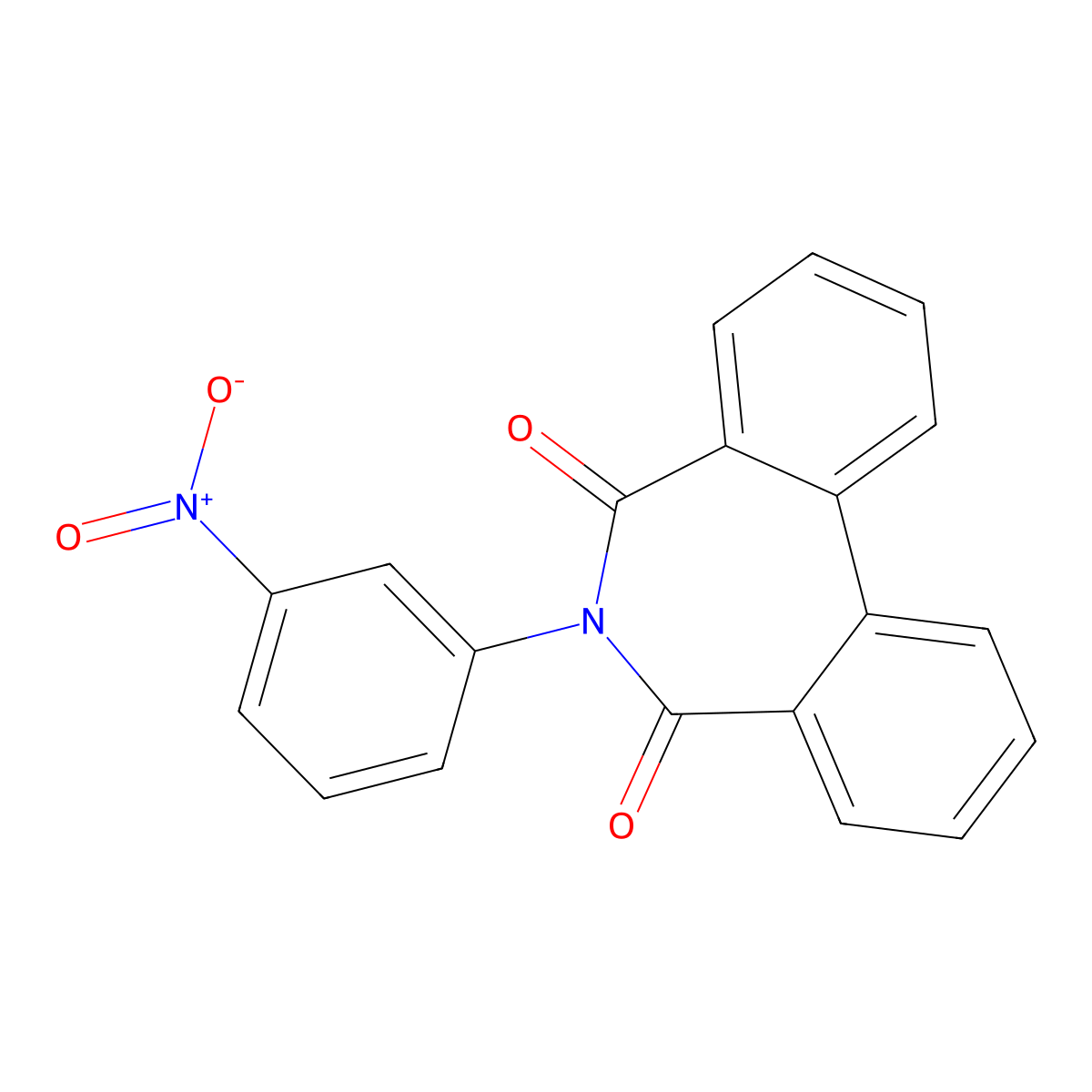 6-(3-Nitrophenyl)benzo[d][2]benzazepine-5,7-dione molecular structure, CAS 100264-64-0
